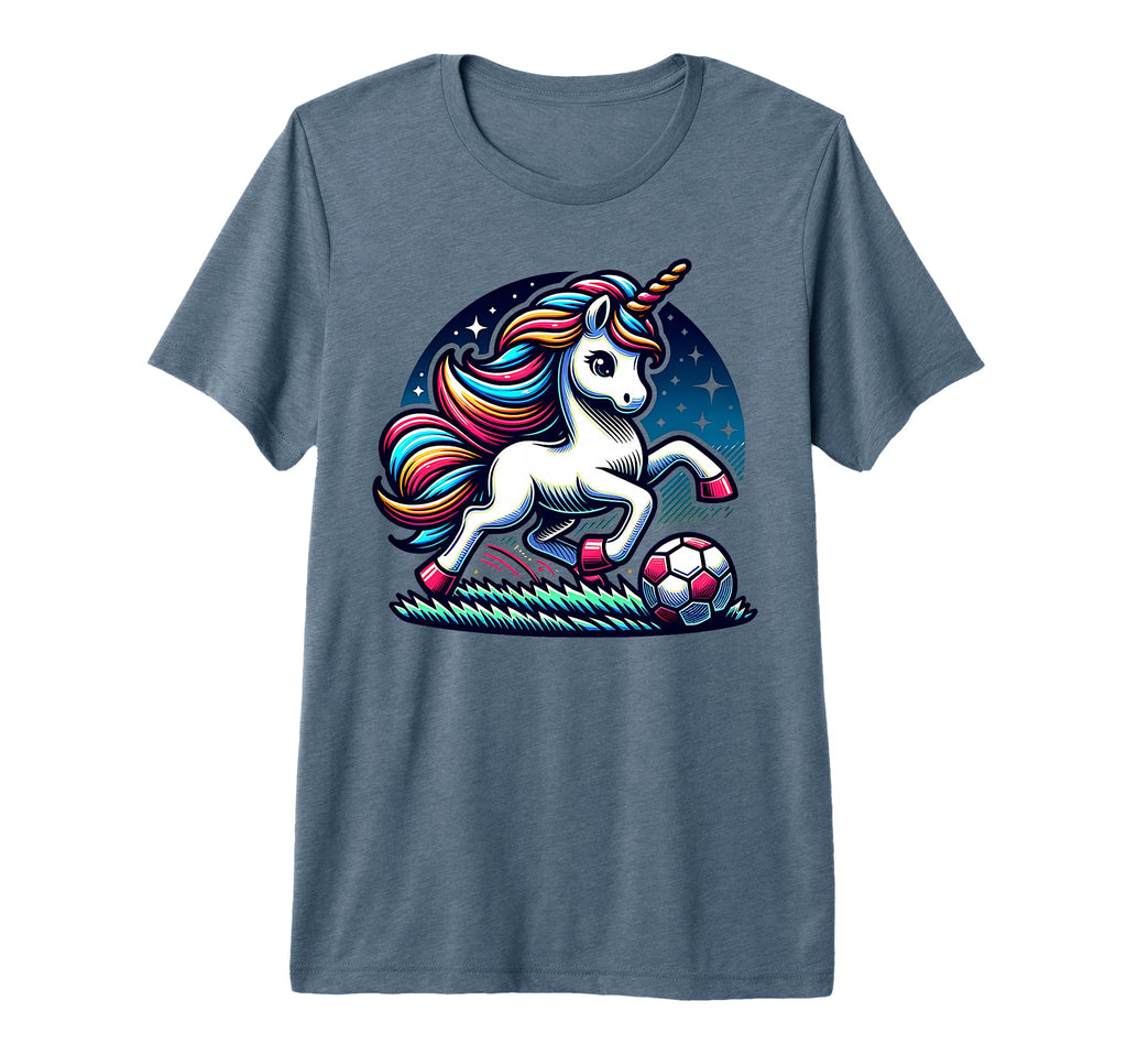 Footballer Unicorn Fans Soccer T-Shirt - Fun Novelty Design for Adults - T-Shirt, Sweatshirt, Hoodie