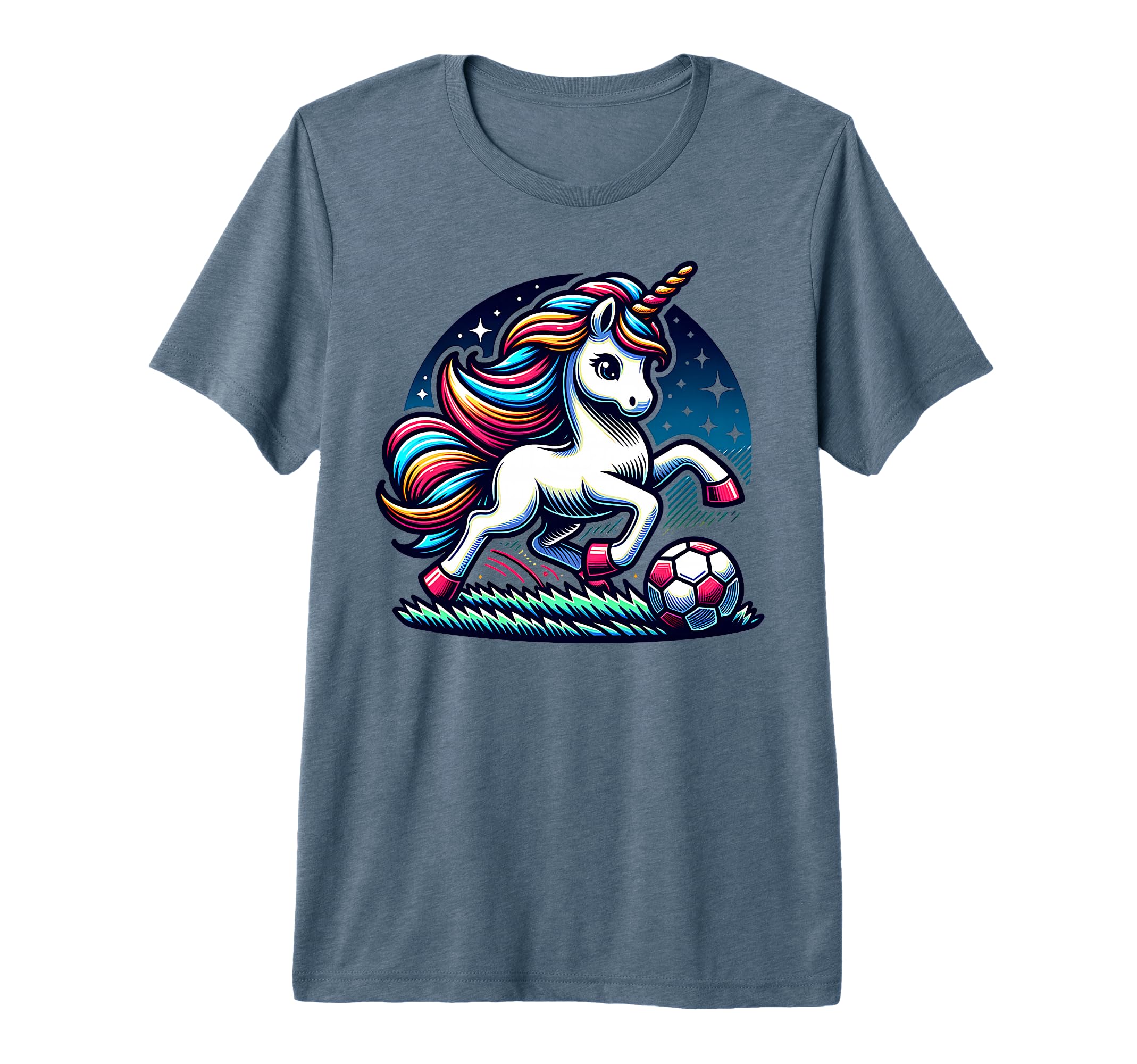 Footballer Unicorn Fans Soccer T-Shirt - Fun Novelty Design for Adults - T-Shirt, Sweatshirt, Hoodie