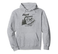 Mount Rainier Mountains Sun 80S Hoodie - Fun Novelty Design for Adults - T-Shirt, Sweatshirt, Hoodie