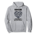 100 Days School Soccer Heart Love 100Th Hoodie - Minimalist Print Unisex - T-Shirt, Sweatshirt, Hoodie