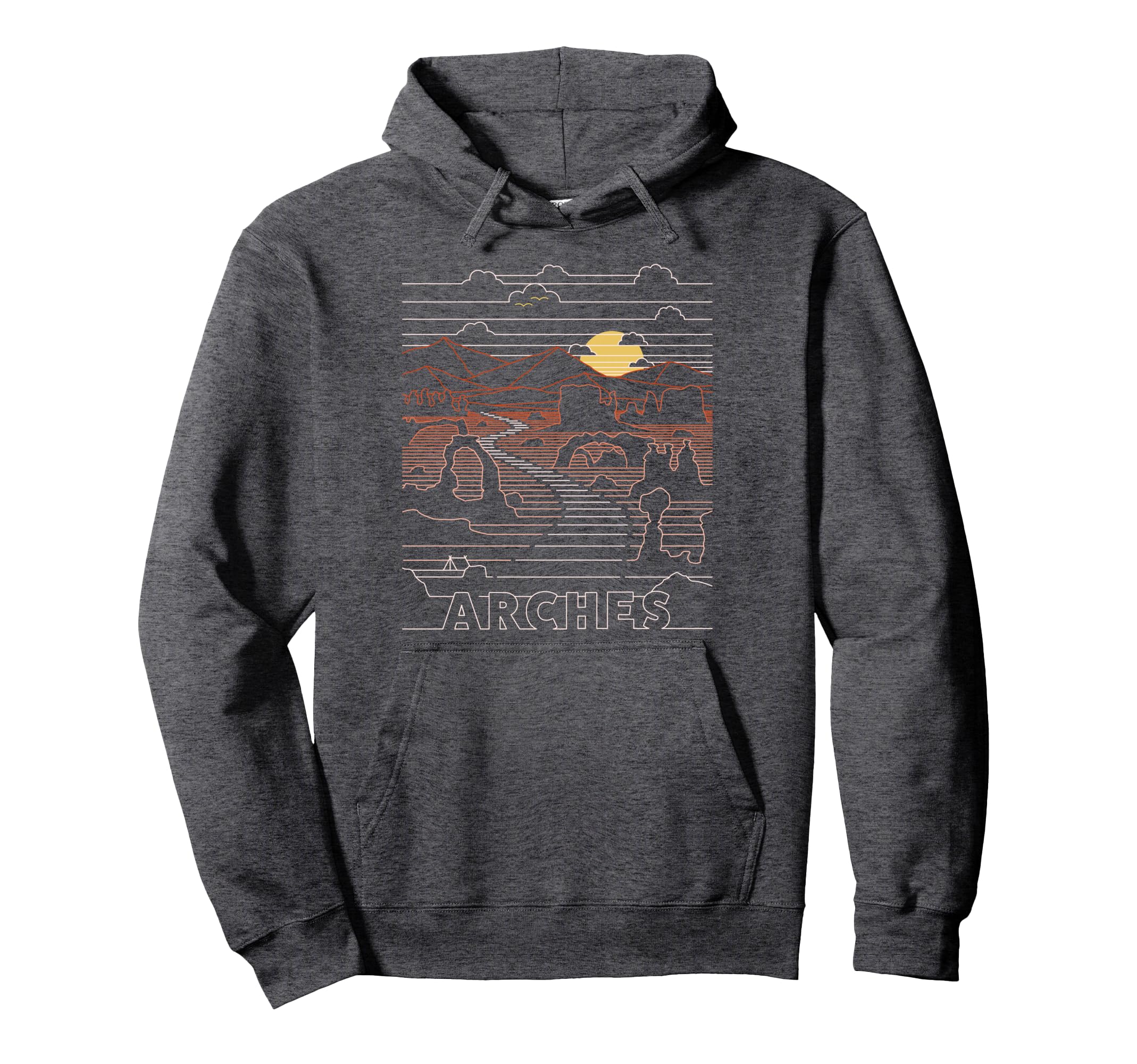 Arches National Park Delicate Arch Hoodie - Casual Everyday Wear Unisex - T-Shirt, Sweatshirt, Hoodie