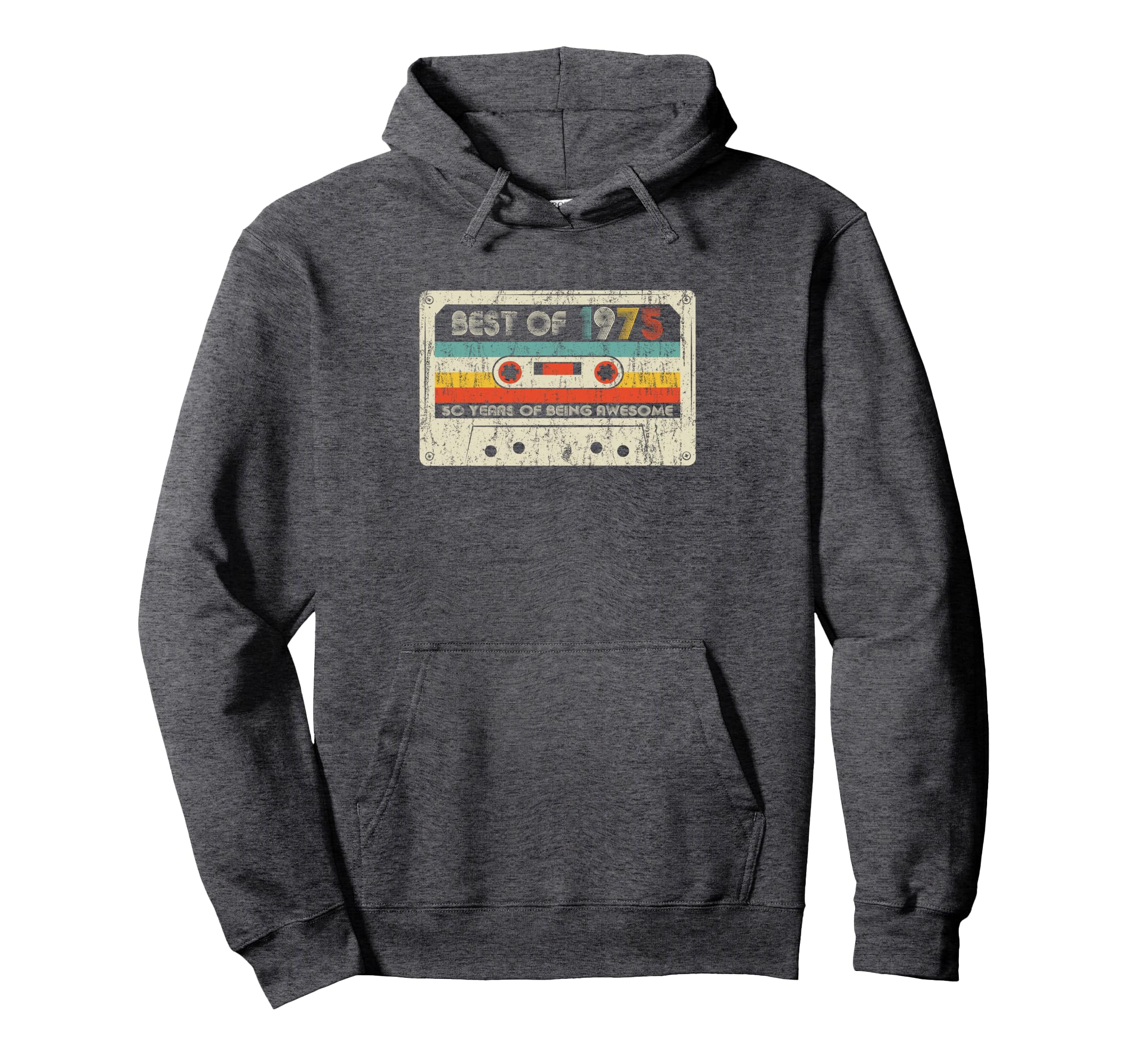 Best 1975 Birthday Yrs 1975 Cassette Tape Hoodie - Unique Graphic Men Women - T-Shirt, Sweatshirt, Hoodie