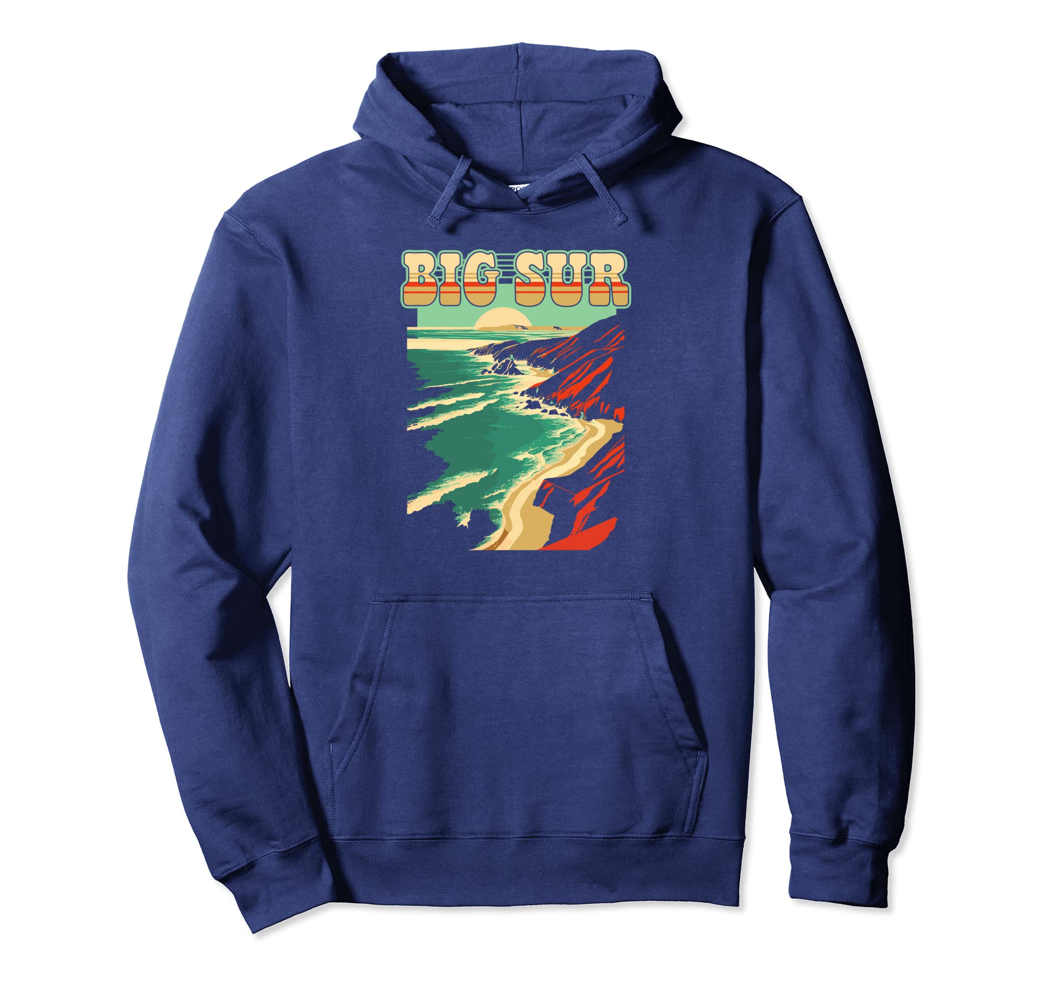 Big Sur National Parks California Coast Hoodie - Graphic Print for Adults - T-Shirt, Sweatshirt, Hoodie