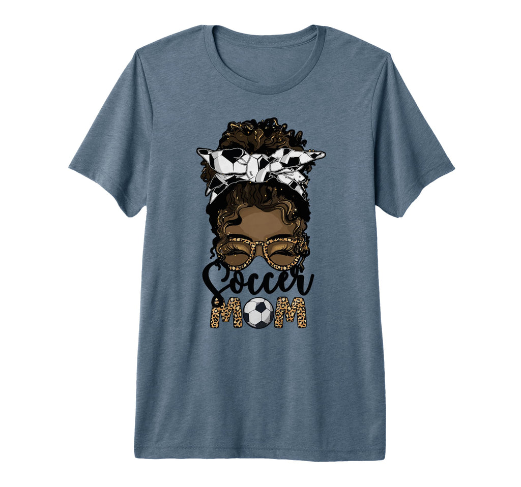 Black Soccer Mom African American T-Shirt - Graphic Print for Adults - T-Shirt, Sweatshirt, Hoodie