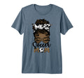 Black Soccer Mom African American T-Shirt - Graphic Print for Adults - T-Shirt, Sweatshirt, Hoodie