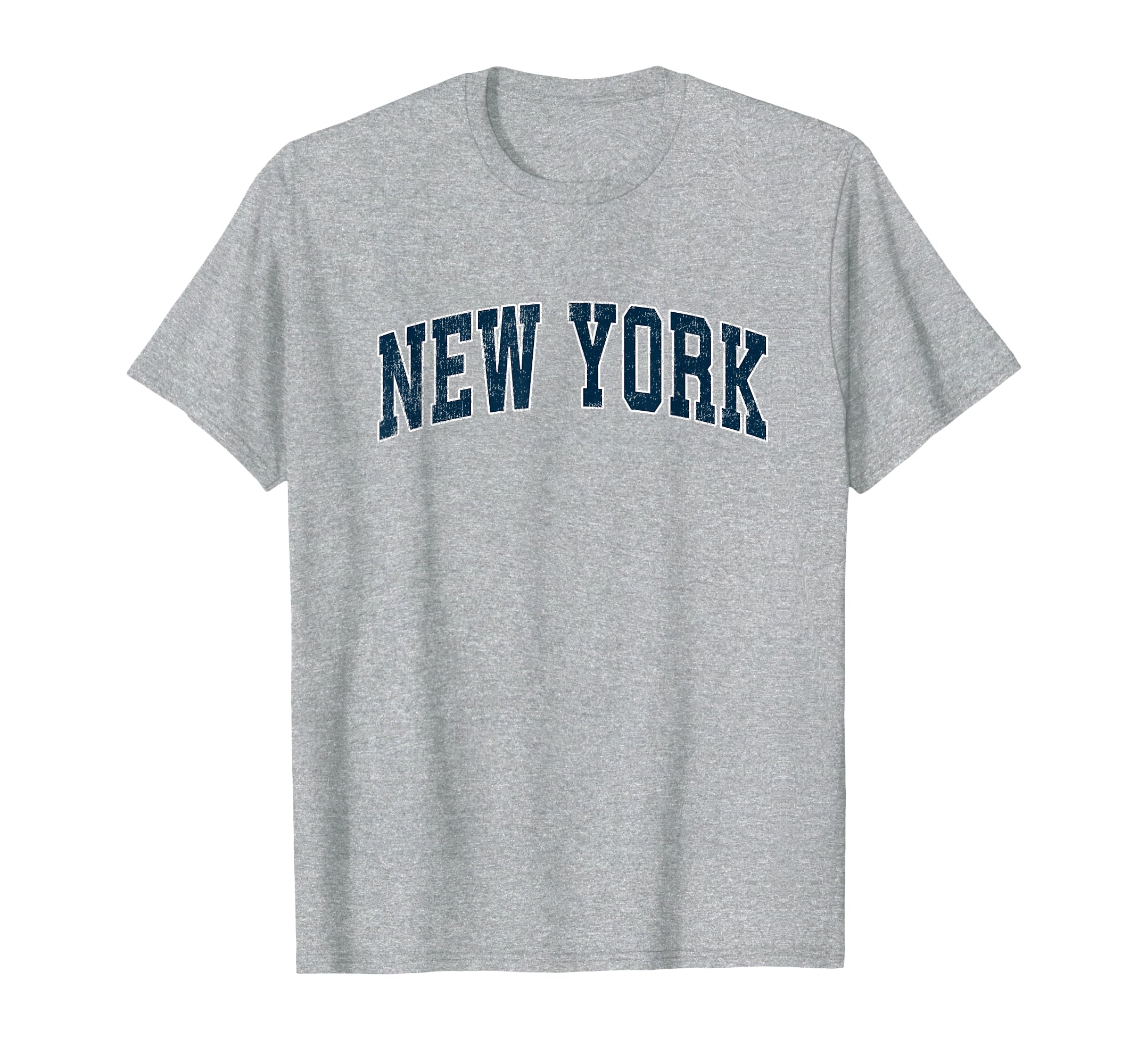 New York Varsity Sports Navy Text T-Shirt - Aesthetic Graphic for Adults - T-Shirt, Sweatshirt, Hoodie