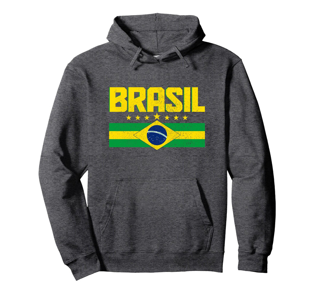 Brazil Flag Brasil Brasilian Souvenir Hoodie - Unique Graphic for Adults - T-Shirt, Sweatshirt, Hoodie