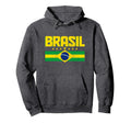 Brazil Flag Brasil Brasilian Souvenir Hoodie - Unique Graphic for Adults - T-Shirt, Sweatshirt, Hoodie