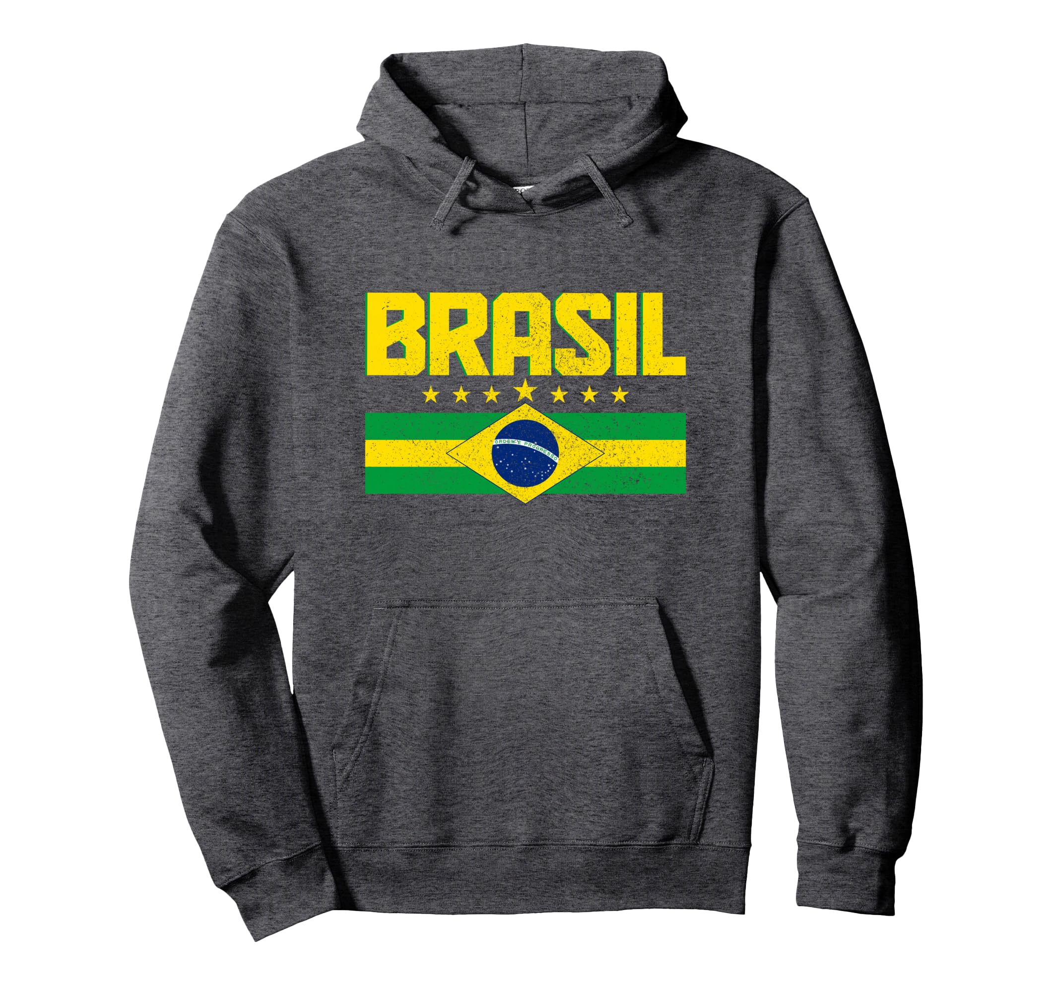 Brazil Flag Brasil Brasilian Souvenir Hoodie - Unique Graphic for Adults - T-Shirt, Sweatshirt, Hoodie