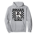 Womens Coquette Bow Ribbon Soccer Hoodie - Trendy Graphic for Adults - T-Shirt, Sweatshirt, Hoodie