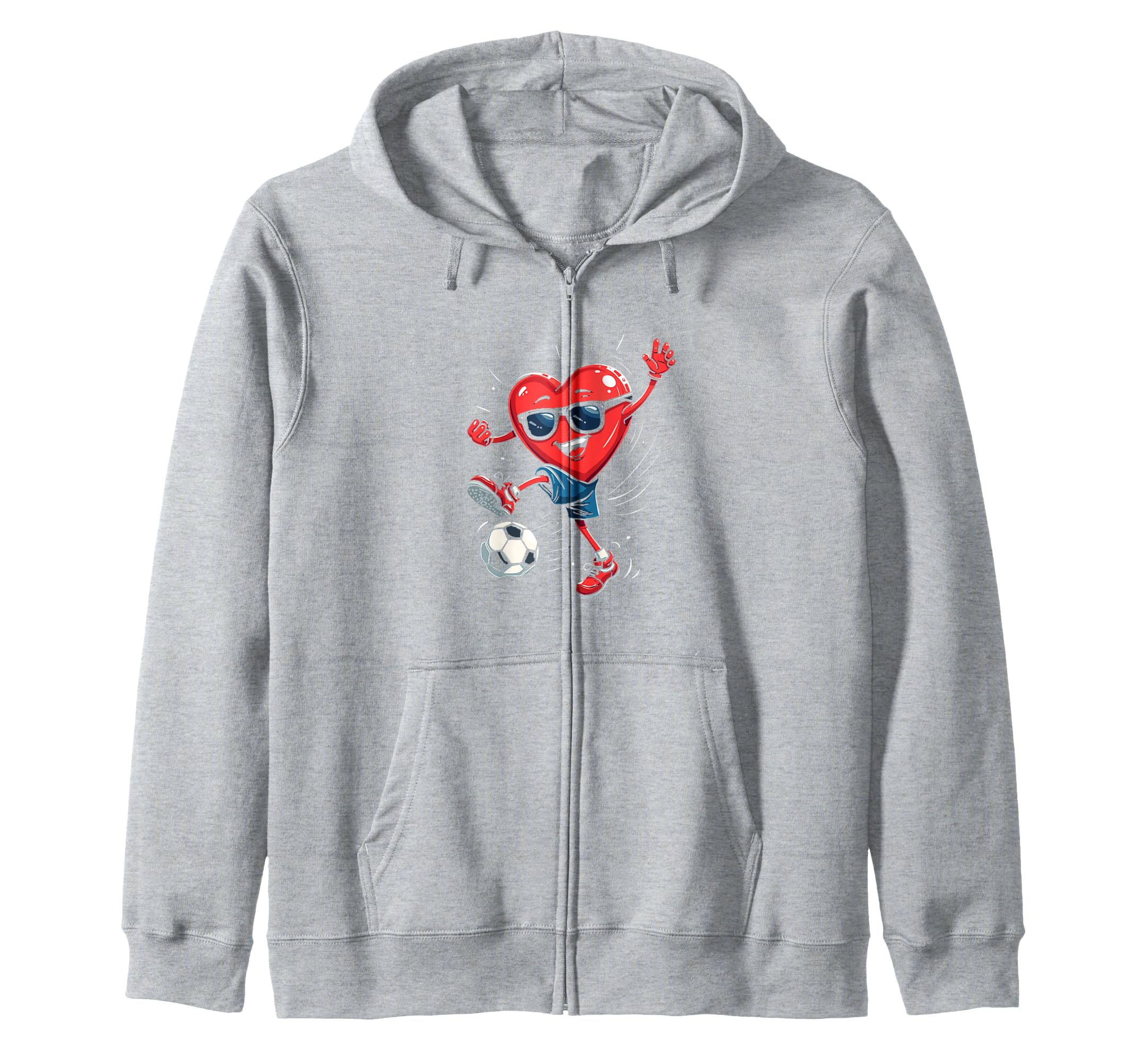 Heart Soccer Gift Hoodie - Streetwear Style for Adults - T-Shirt, Sweatshirt, Hoodie