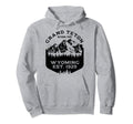 Grand Teton Wyoming Badge Fishing Hoodie - Unique Graphic Men Women - T-Shirt, Sweatshirt, Hoodie