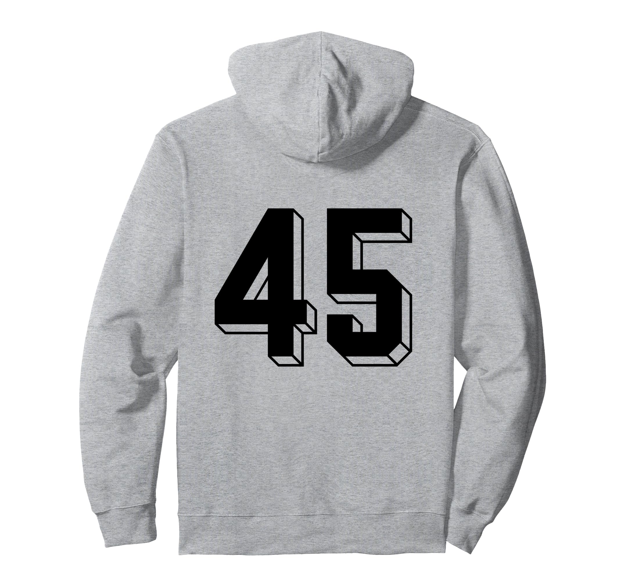 Number 45 Backside 80S 90S Team Jersey Hoodie - Custom Art Print Unisex - T-Shirt, Sweatshirt, Hoodie