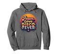 Peace Love Disco Fever 70S Hoodie - Unique Graphic for Adults - T-Shirt, Sweatshirt, Hoodie