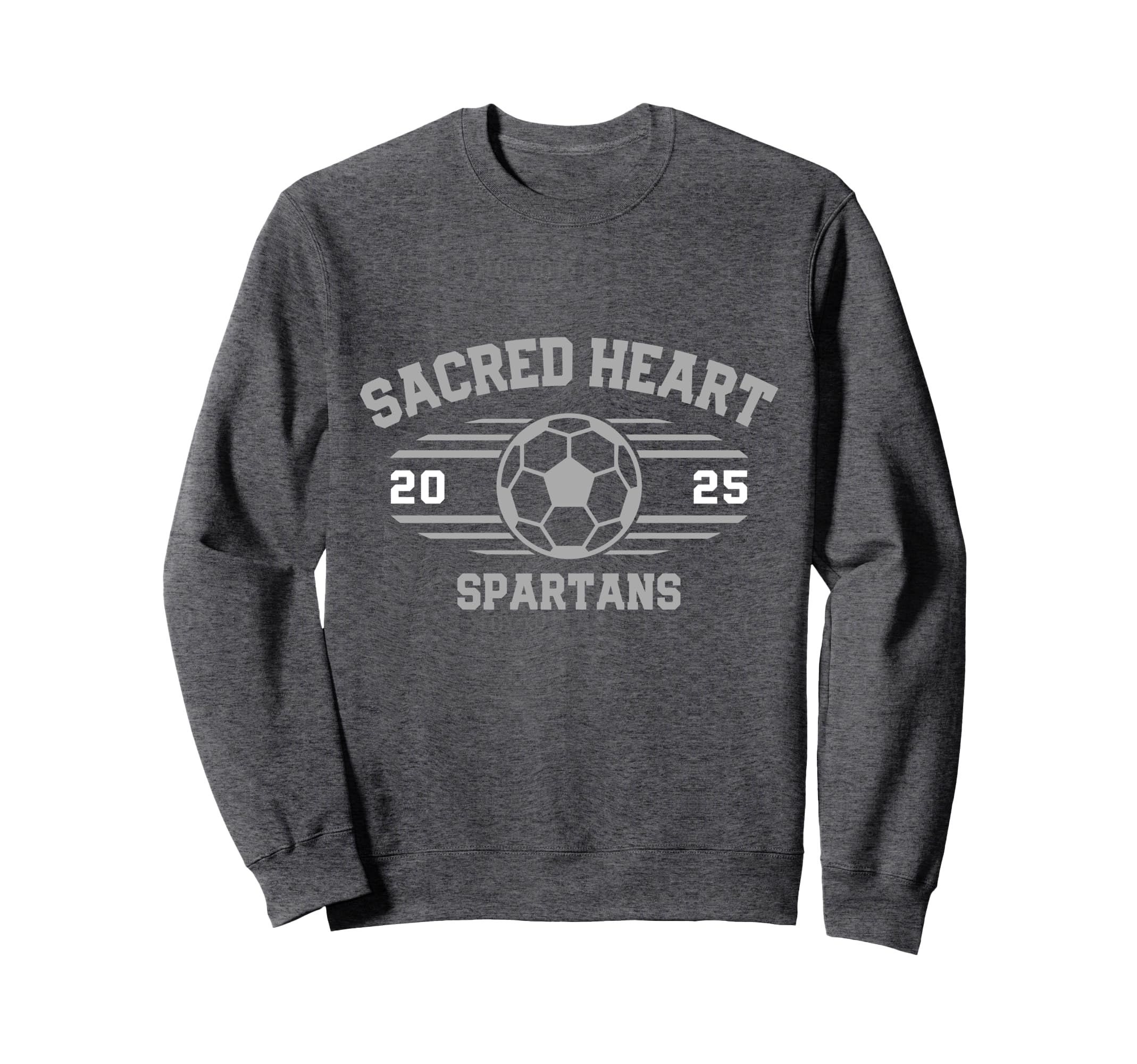 Sacred Heart Spartans Soccer Ball Sweatshirt - Trendy Graphic for Adults - T-Shirt, Sweatshirt, Hoodie