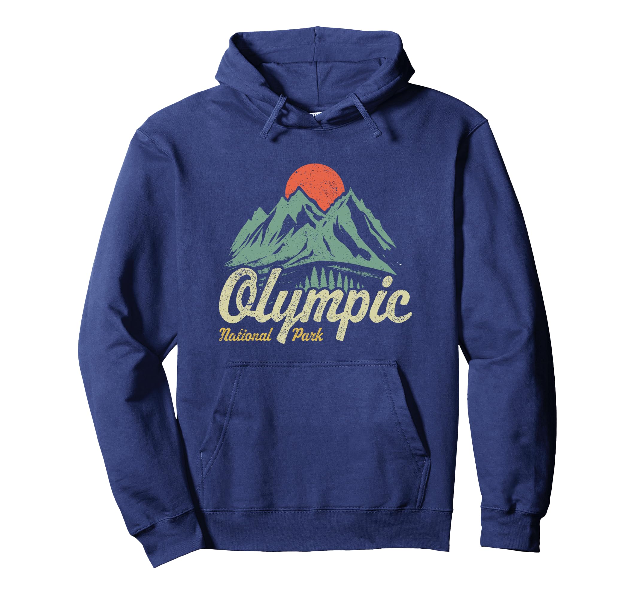 Olympic National Park Mountain Hoodie - Custom Art Print for Adults - T-Shirt, Sweatshirt, Hoodie