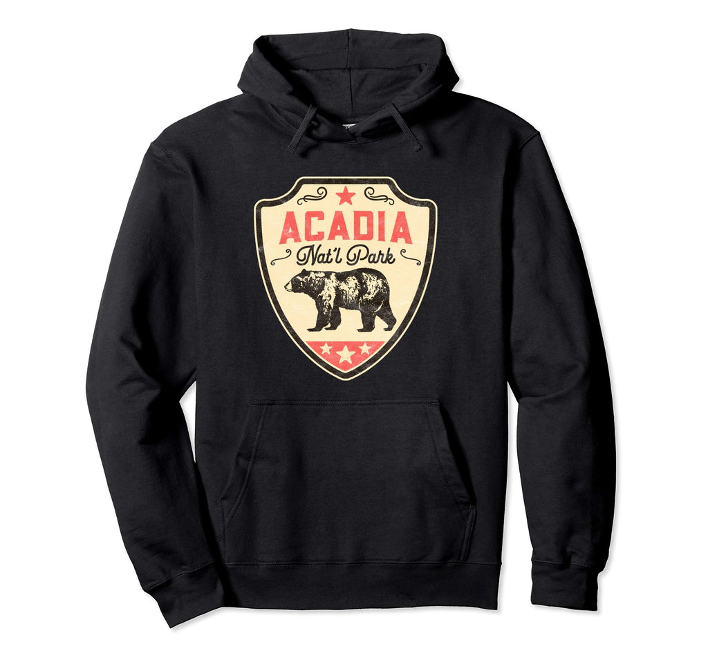 Acadia National Park Black Bear Hoodie - Aesthetic Graphic Unisex - T-Shirt, Sweatshirt, Hoodie