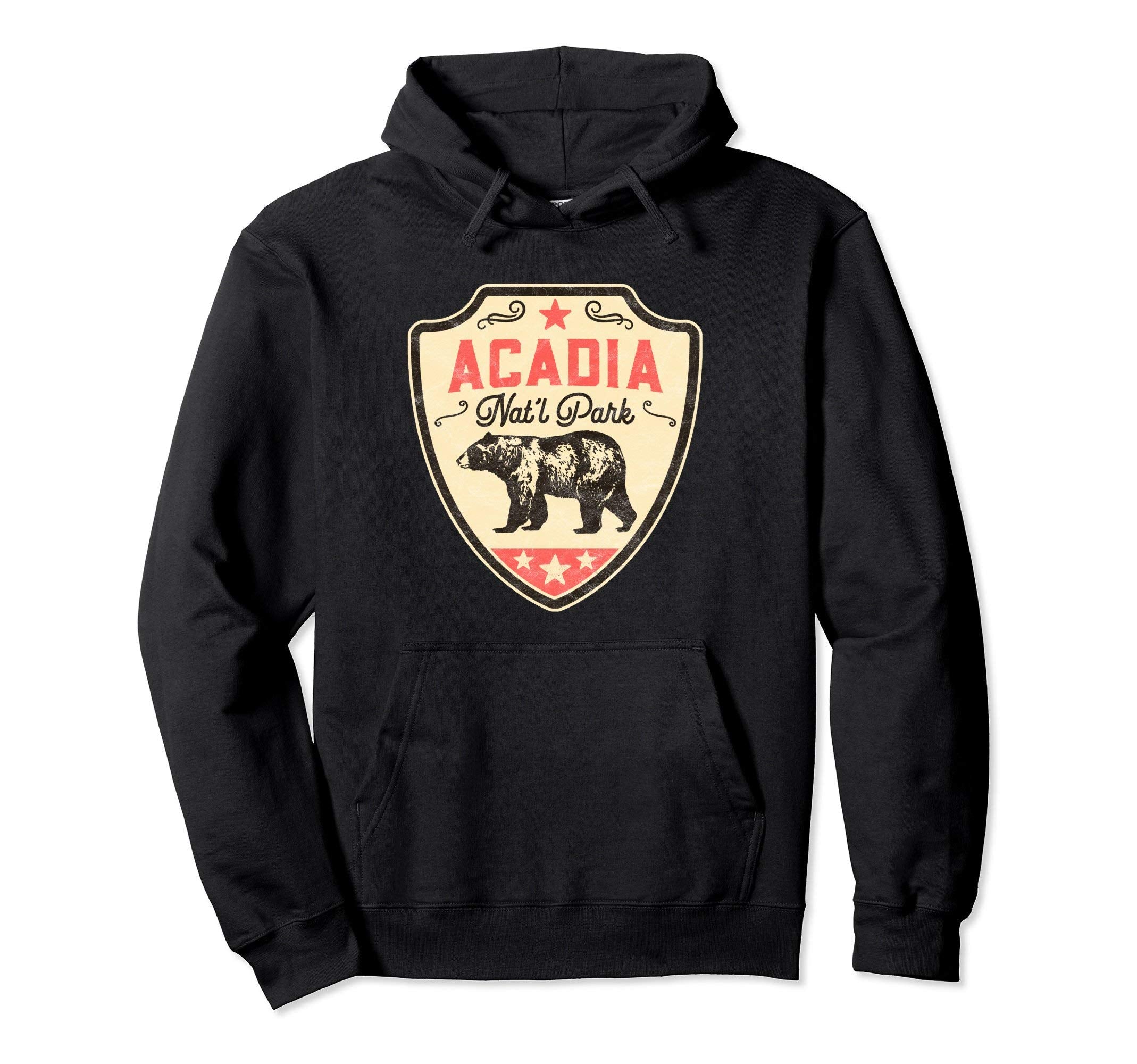 Acadia National Park Black Bear Hoodie - Aesthetic Graphic Unisex - T-Shirt, Sweatshirt, Hoodie