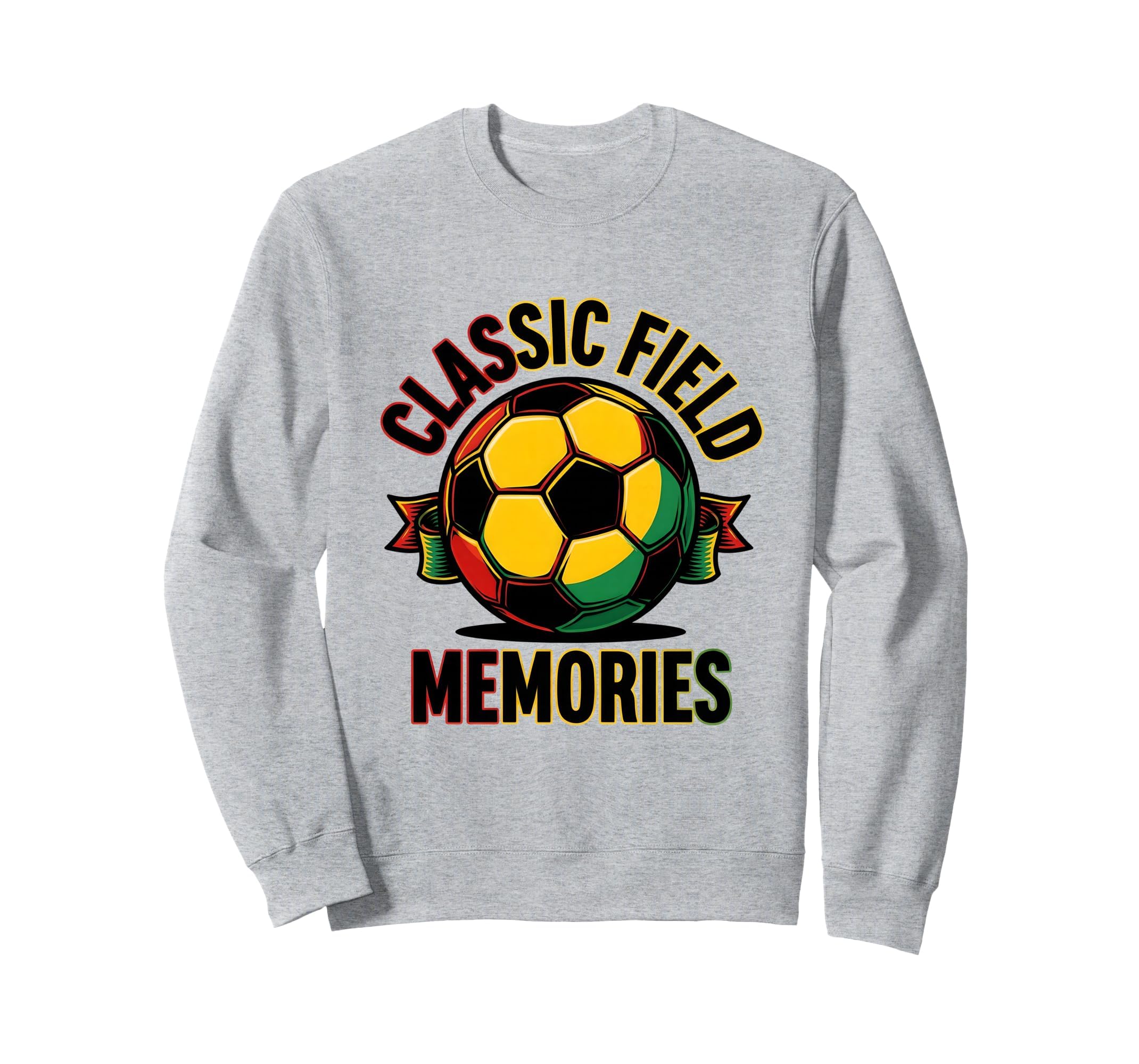 Soccer Ball Field Memories Sweatshirt - Graphic Print for Adults - T-Shirt, Sweatshirt, Hoodie