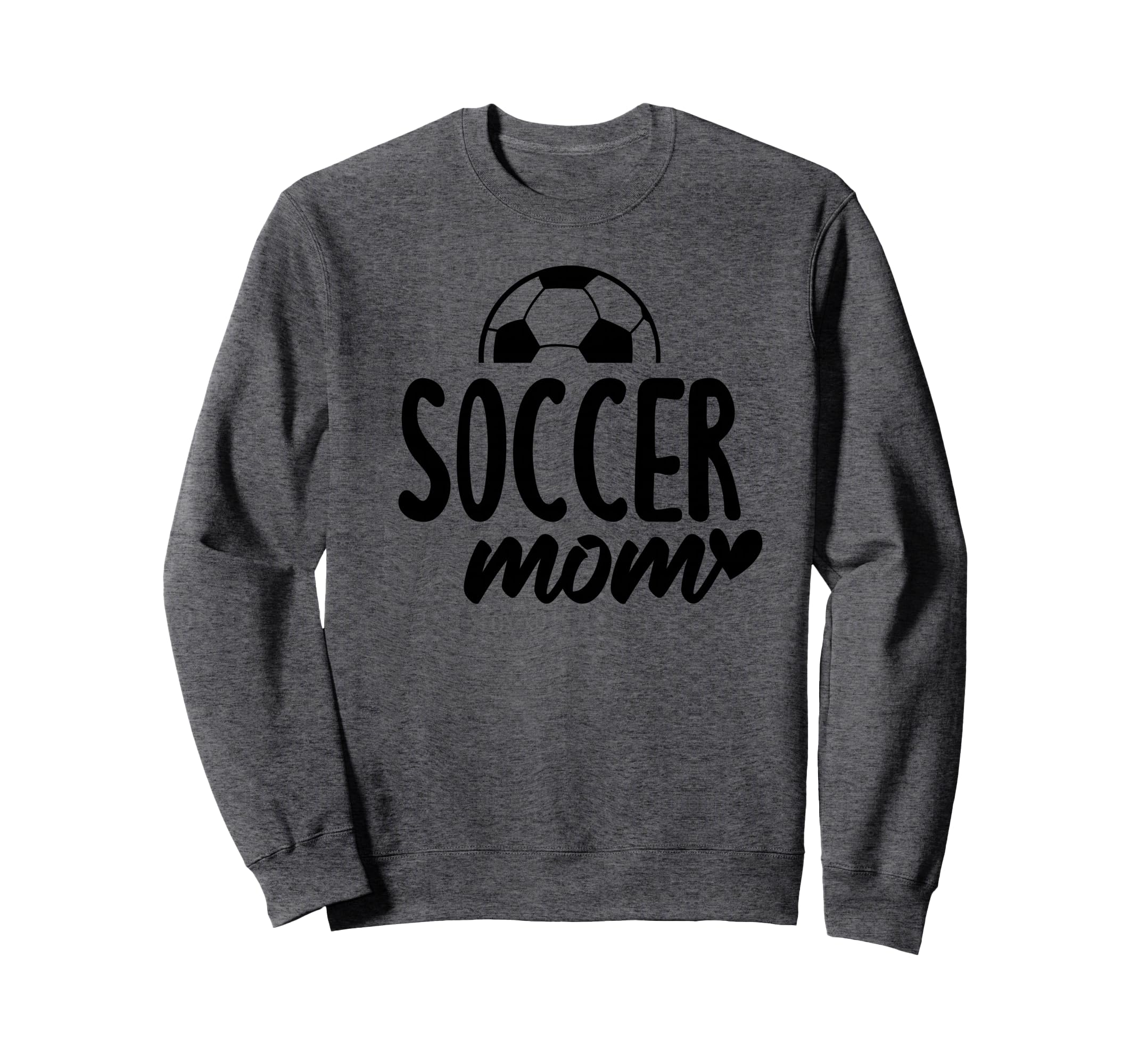 Soccer Mom Heart Script Font Sweatshirt - Fun Novelty Design Men Women - T-Shirt, Sweatshirt, Hoodie