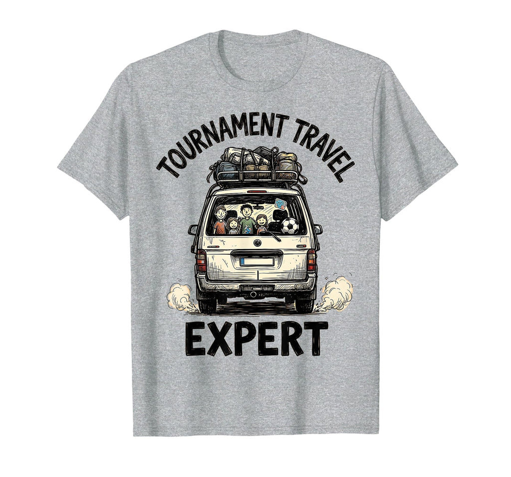Tournament Travel Expert Soccer Mom T-Shirt - Minimalist Print Men Women - T-Shirt, Sweatshirt, Hoodie