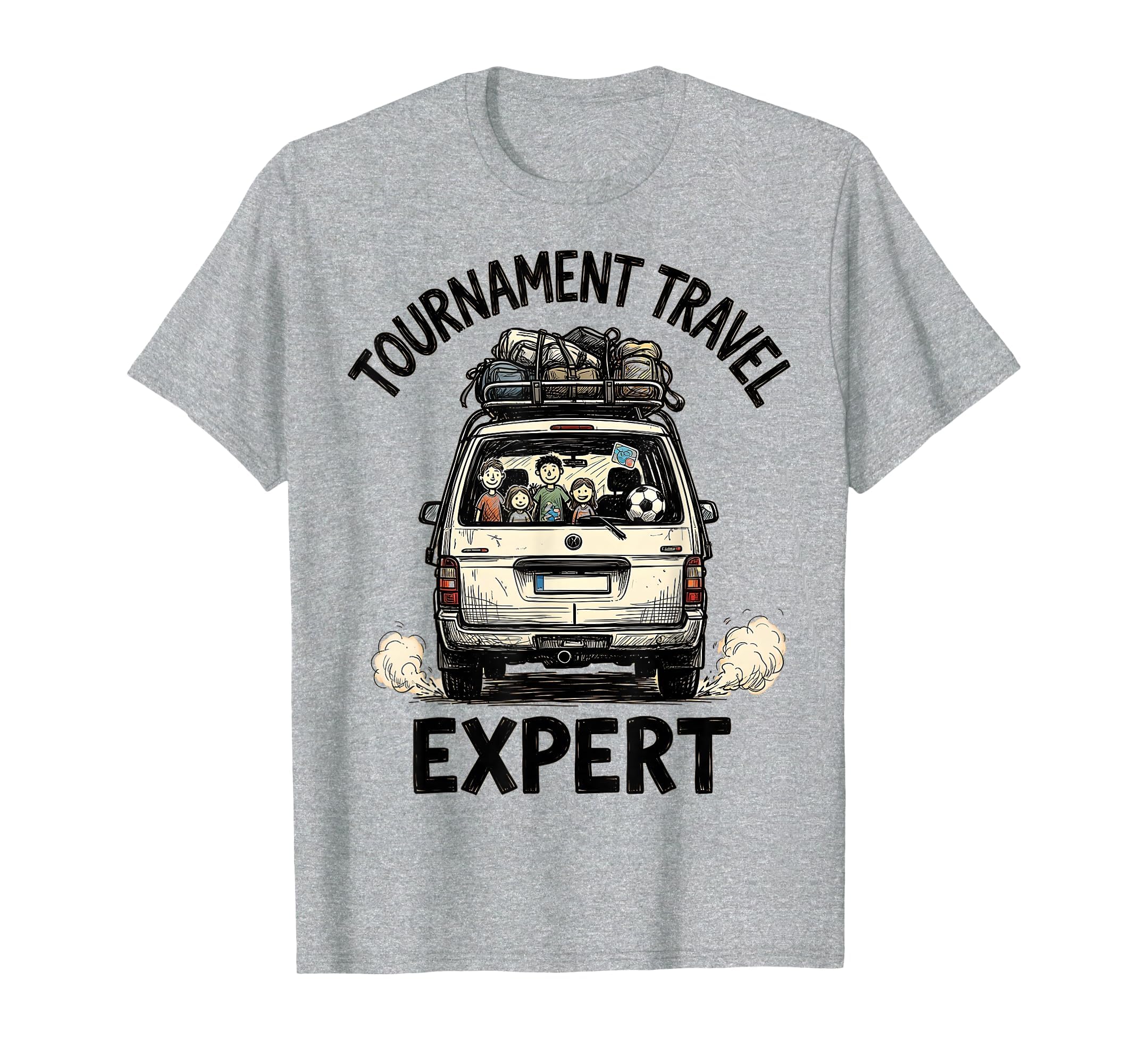 Tournament Travel Expert Soccer Mom T-Shirt - Minimalist Print Men Women - T-Shirt, Sweatshirt, Hoodie