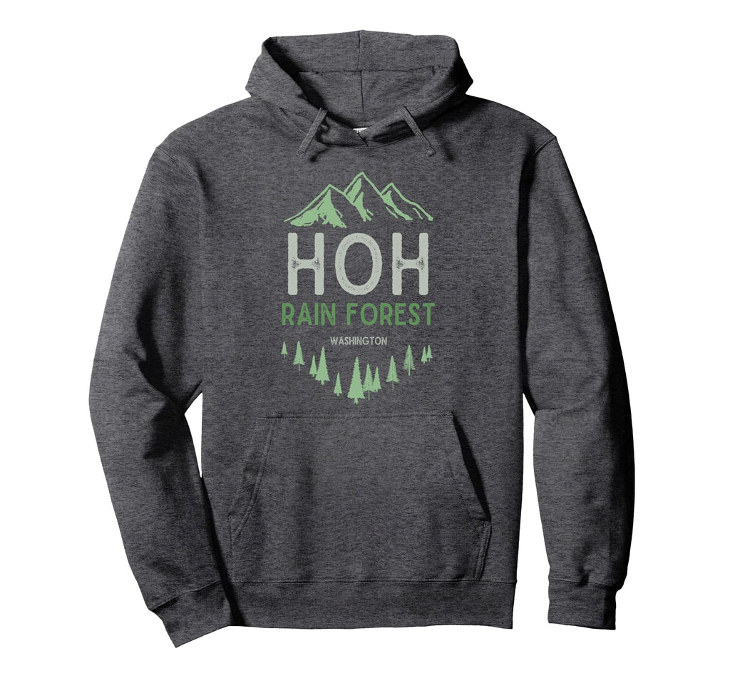 Hoh Rain Forest Washington Olympic Hoodie - Novelty Apparel Men Women - T-Shirt, Sweatshirt, Hoodie