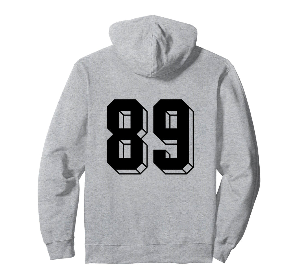 Number 89 Backside 80S 90S Team Jersey Hoodie - Novelty Apparel for Adults - T-Shirt, Sweatshirt, Hoodie