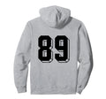 Number 89 Backside 80S 90S Team Jersey Hoodie - Novelty Apparel for Adults - T-Shirt, Sweatshirt, Hoodie