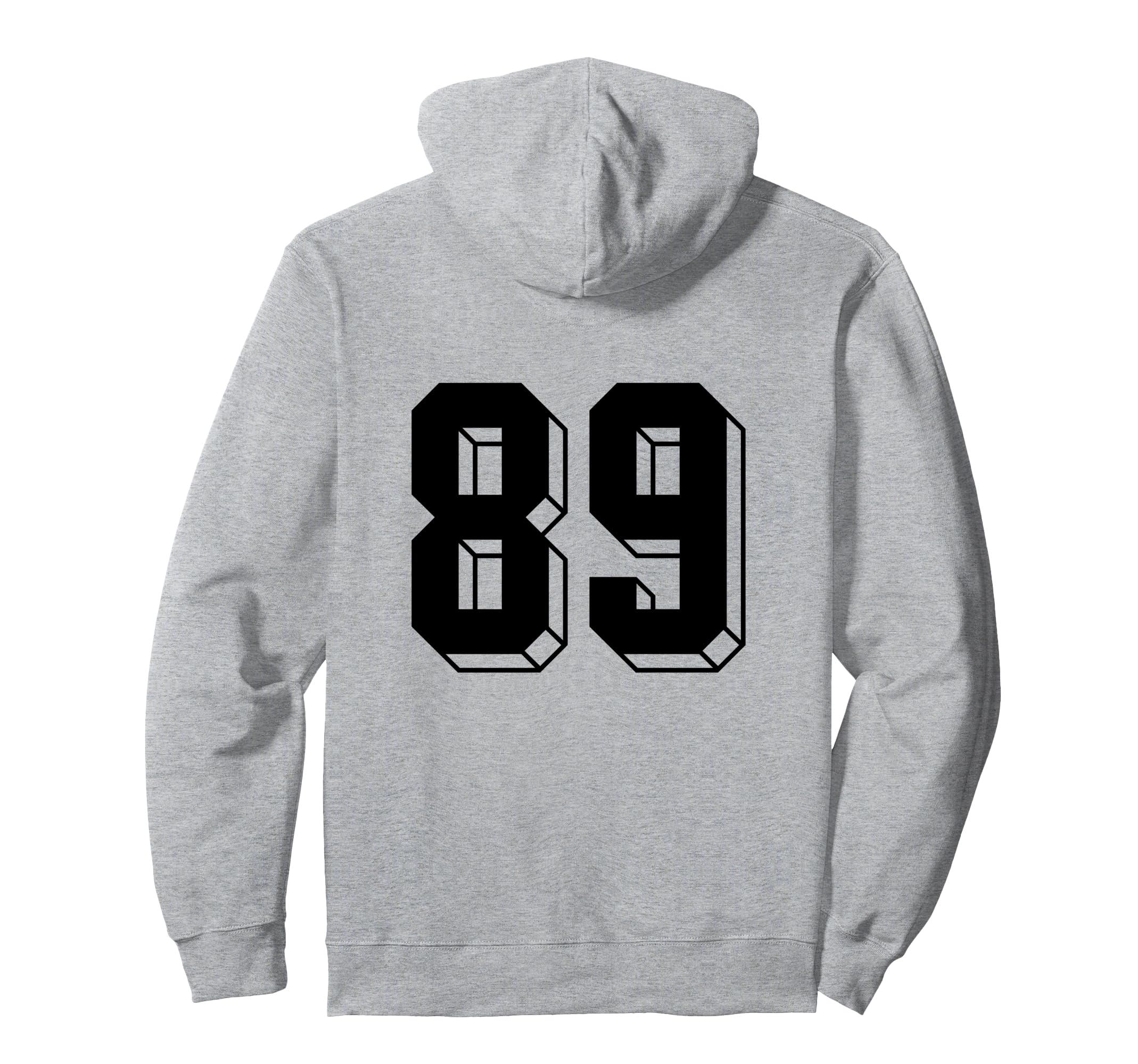 Number 89 Backside 80S 90S Team Jersey Hoodie - Novelty Apparel for Adults - T-Shirt, Sweatshirt, Hoodie