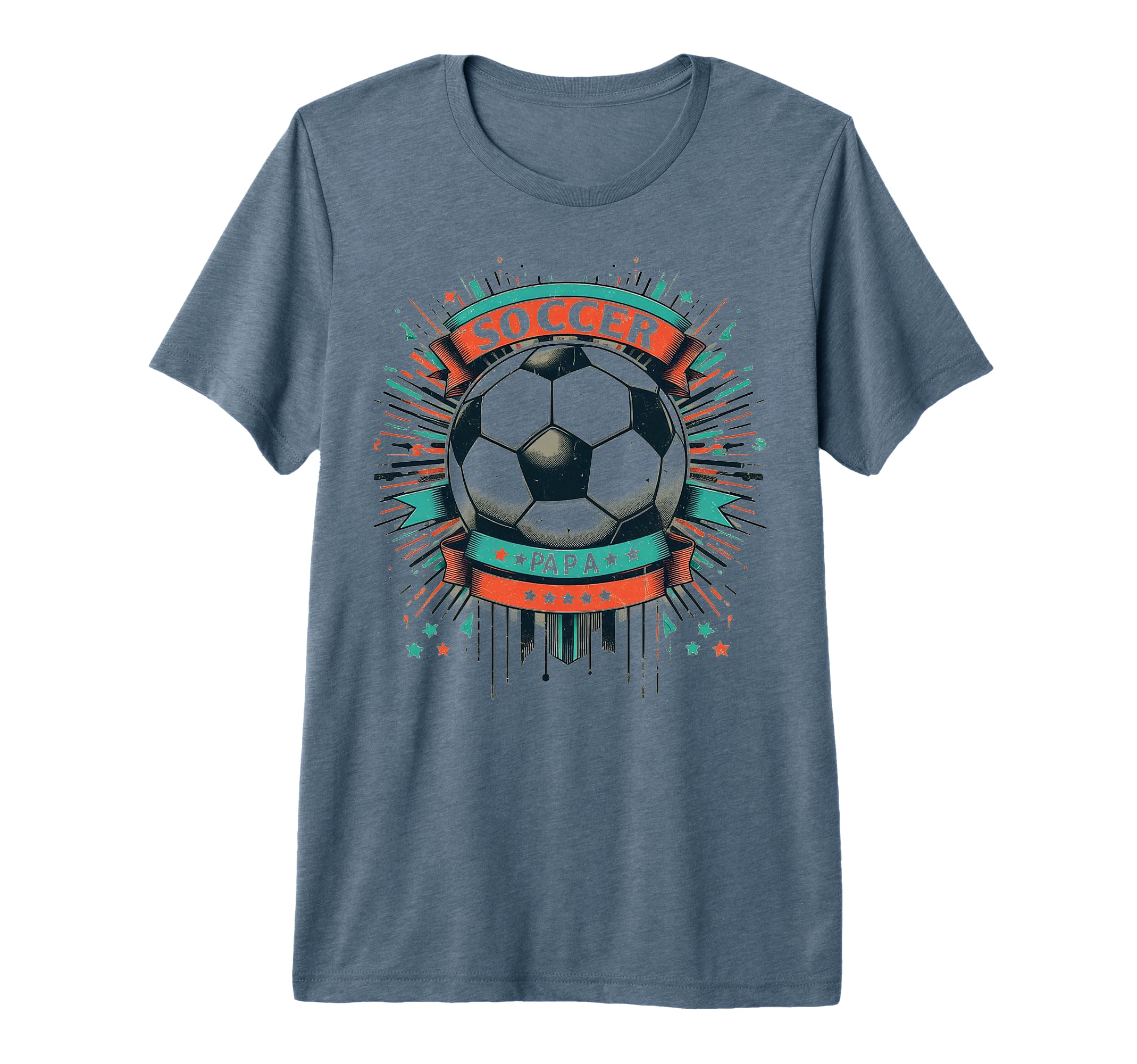 Soccer Papa Family Matching Dad T-Shirt - Casual Everyday Wear Unisex - T-Shirt, Sweatshirt, Hoodie