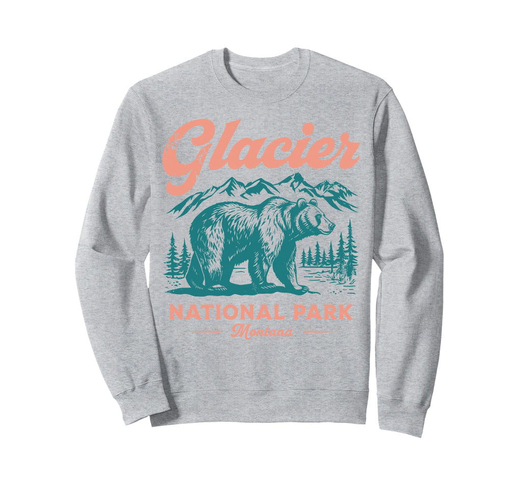 Glacier National Park Montana Usa T-Shirt - Streetwear Style for Adults - T-Shirt, Sweatshirt, Hoodie