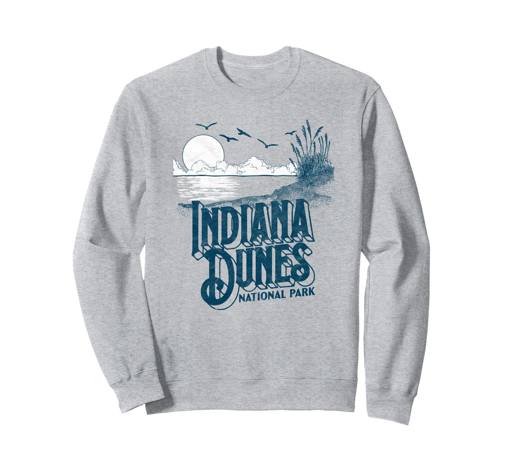 Indiana Dunes National Park 80S Sweatshirt - Minimalist Print Unisex - T-Shirt, Sweatshirt, Hoodie