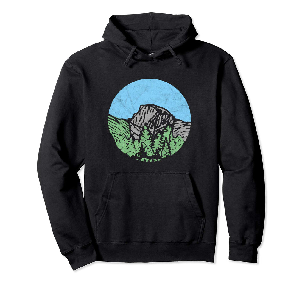 Minimalist Half Dome Yosemite Hoodie - Casual Everyday Wear Men Women - T-Shirt, Sweatshirt, Hoodie