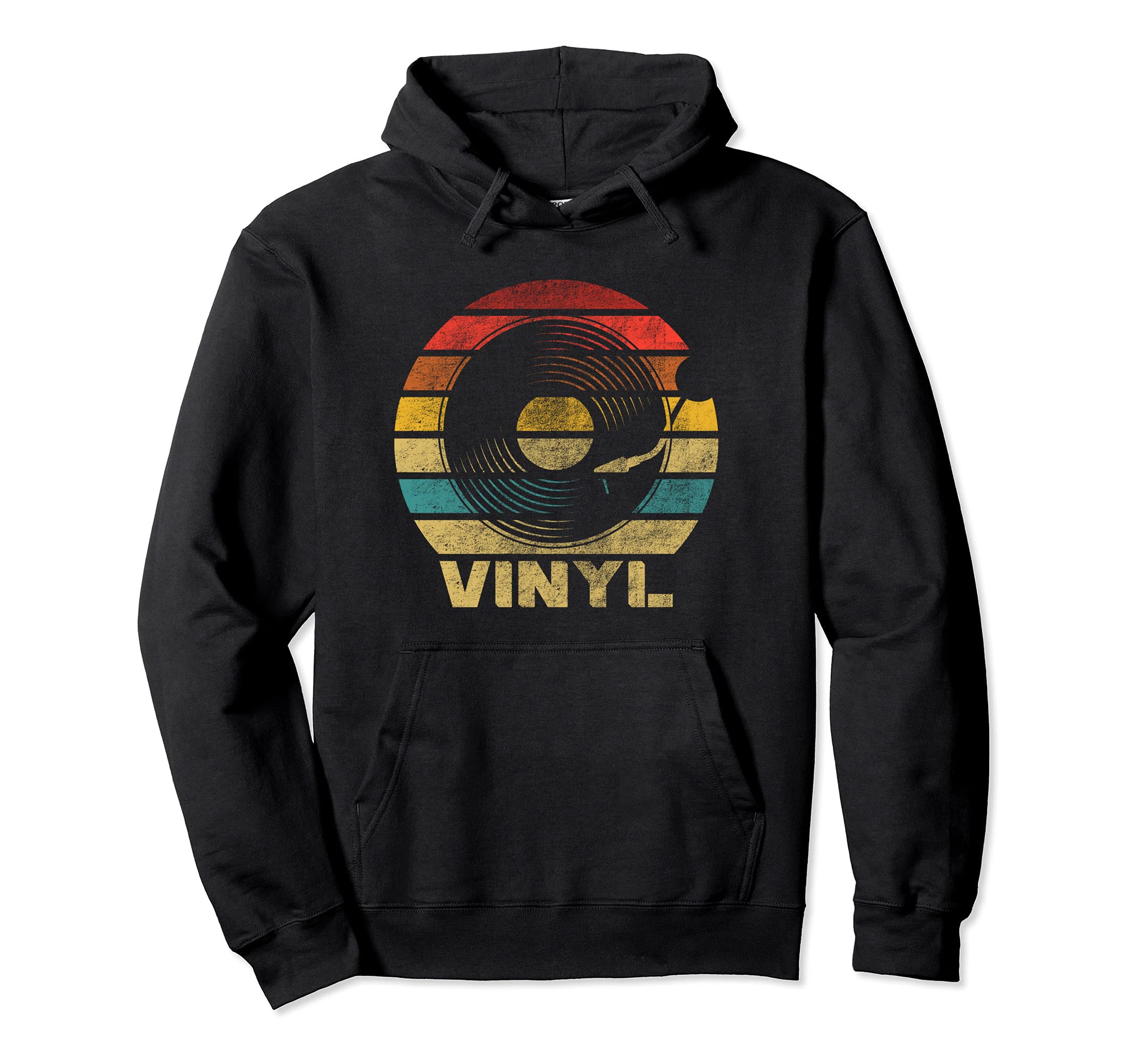 Vinyl Record Player Hoodie - Novelty Apparel for Adults - T-Shirt, Sweatshirt, Hoodie