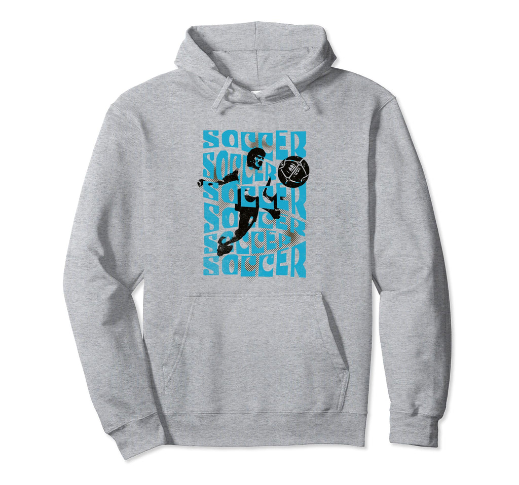 Soccer Player Midcentury Modern Hoodie - Casual Everyday Wear Men Women - T-Shirt, Sweatshirt, Hoodie
