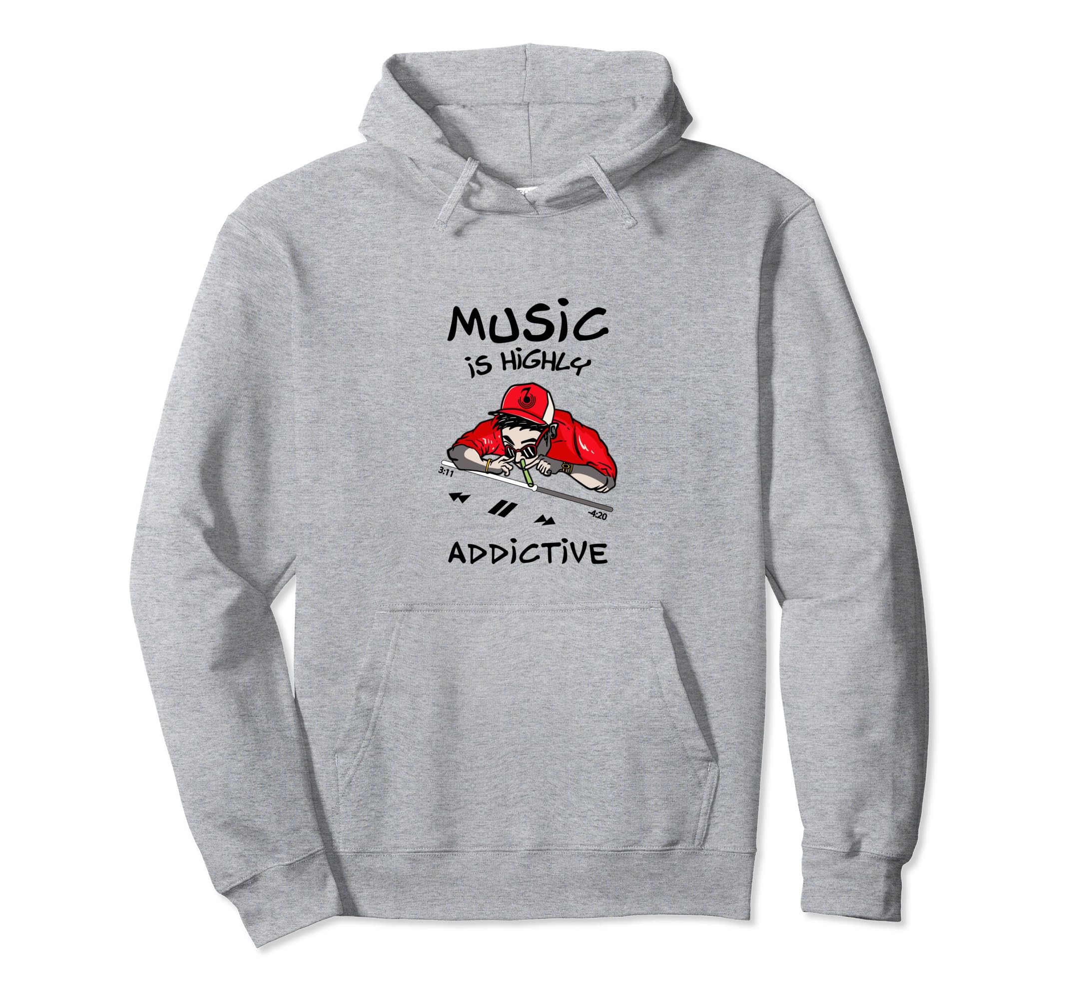 Hiphop Music Lover Musician Dj Hoodie - Casual Everyday Wear for Adults - T-Shirt, Sweatshirt, Hoodie