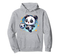 Soccer Player Panda Kicking Soccer Ball Hoodie - Graphic Print Unisex - T-Shirt, Sweatshirt, Hoodie