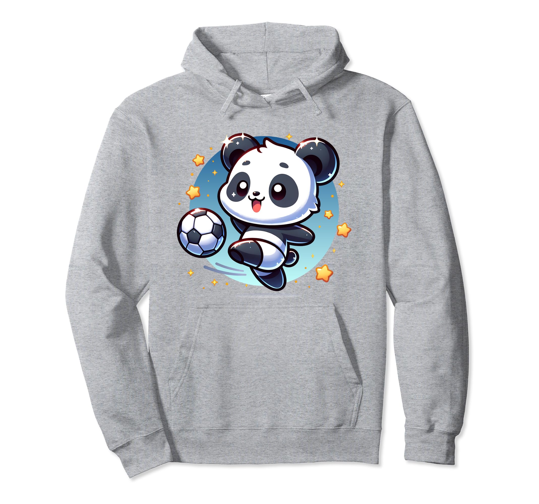 Soccer Player Panda Kicking Soccer Ball Hoodie - Graphic Print Unisex - T-Shirt, Sweatshirt, Hoodie
