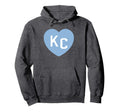 Kc Heart 2 Letters Kc Kansas City Kc Hoodie - Casual Everyday Wear Unisex - T-Shirt, Sweatshirt, Hoodie