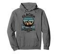 Glacier National Park Montana 1910 Hoodie - Minimalist Print Unisex - T-Shirt, Sweatshirt, Hoodie
