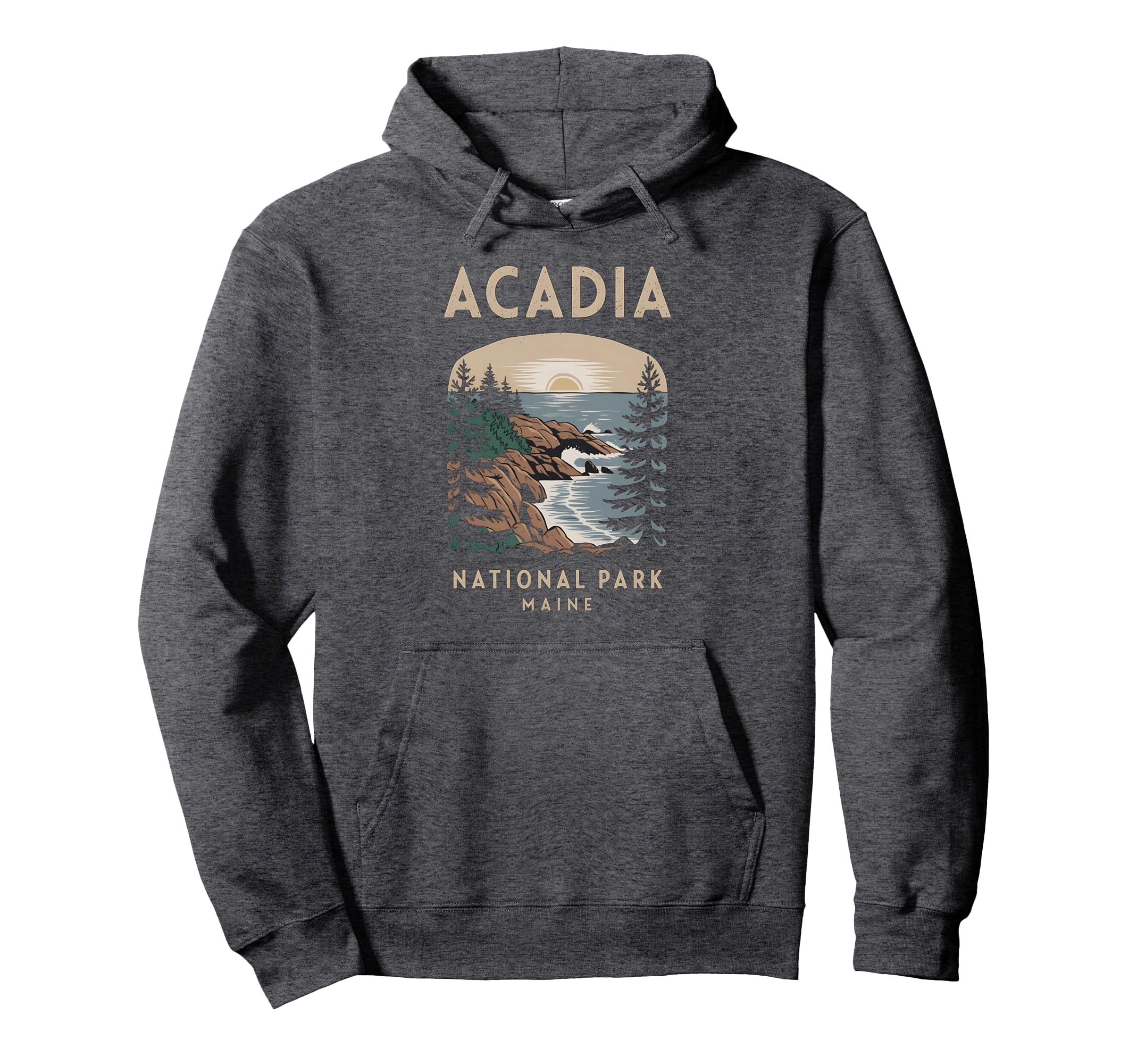 Acadia National Park Maine Scenic View Hoodie - Novelty Apparel Unisex - T-Shirt, Sweatshirt, Hoodie