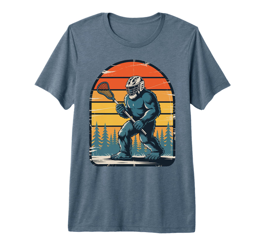 Lacrosse Goalie Bigfoot Lax Goalkeeper T-Shirt - Streetwear Style Unisex - T-Shirt, Sweatshirt, Hoodie