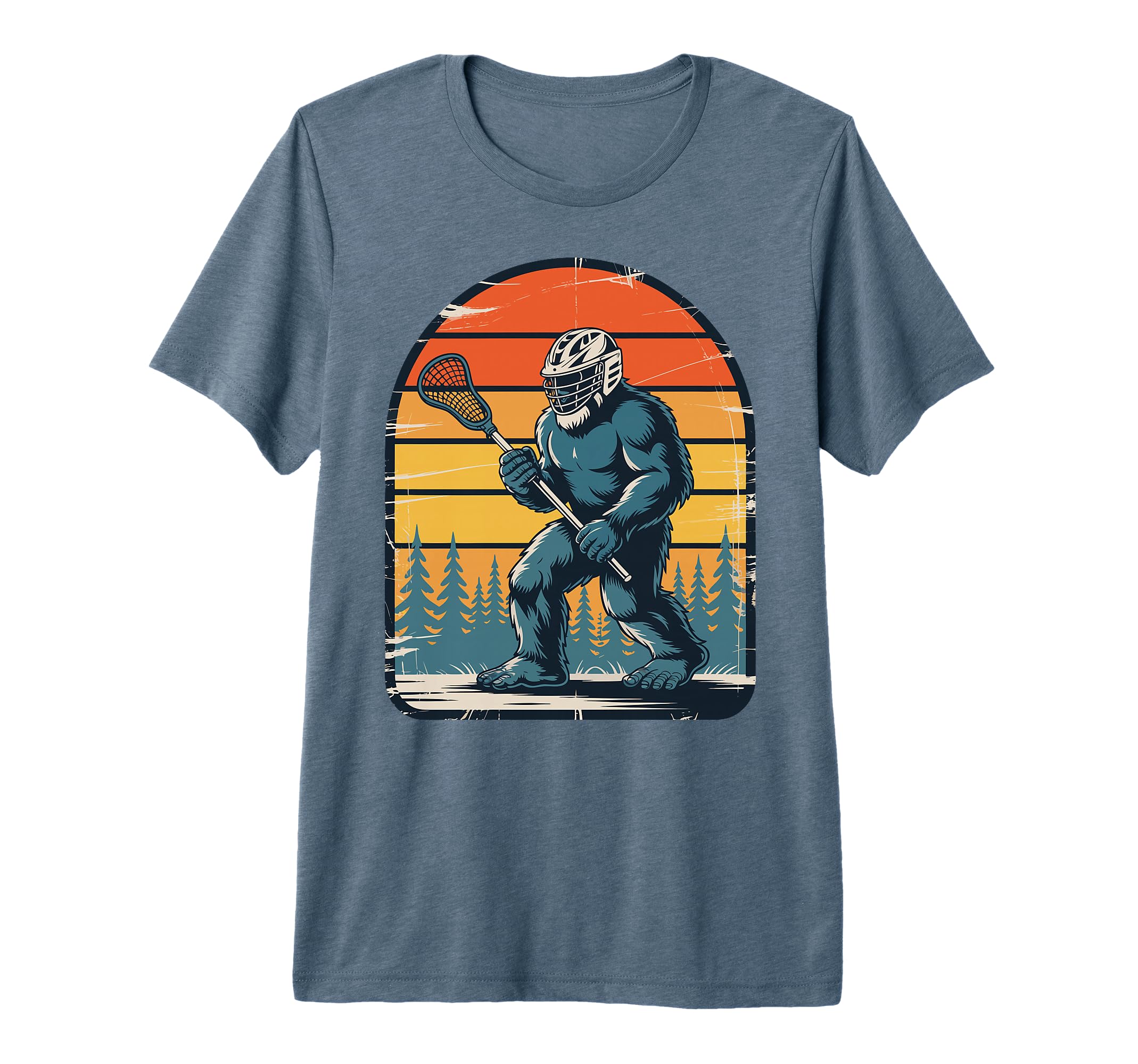 Lacrosse Goalie Bigfoot Lax Goalkeeper T-Shirt - Streetwear Style Unisex - T-Shirt, Sweatshirt, Hoodie