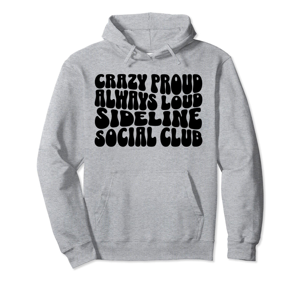 Sideline Social Club Soccer Mom Hoodie - Novelty Apparel for Adults - T-Shirt, Sweatshirt, Hoodie
