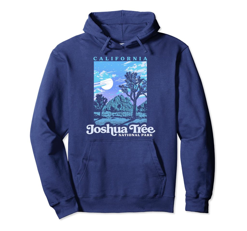 Joshua Tree National Park Night Scene Hoodie - Aesthetic Graphic Unisex - T-Shirt, Sweatshirt, Hoodie