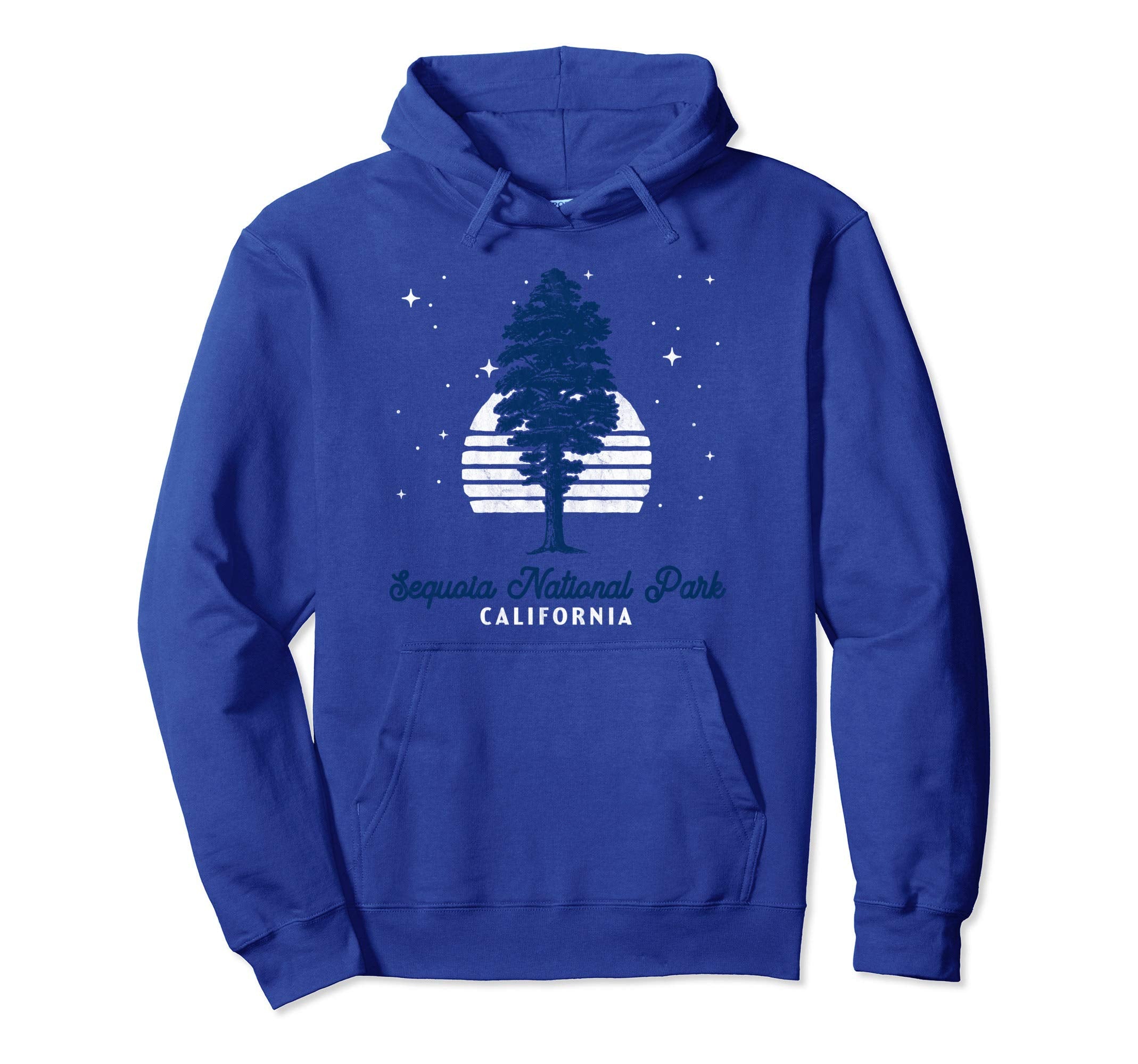 Sequoia National Park Night 80S Hoodie - Fun Novelty Design for Adults - T-Shirt, Sweatshirt, Hoodie