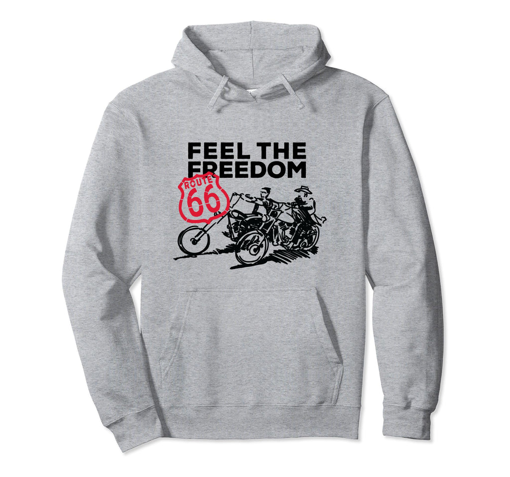 Route 66 Feel Freedom Hoodie - Aesthetic Graphic Unisex - T-Shirt, Sweatshirt, Hoodie