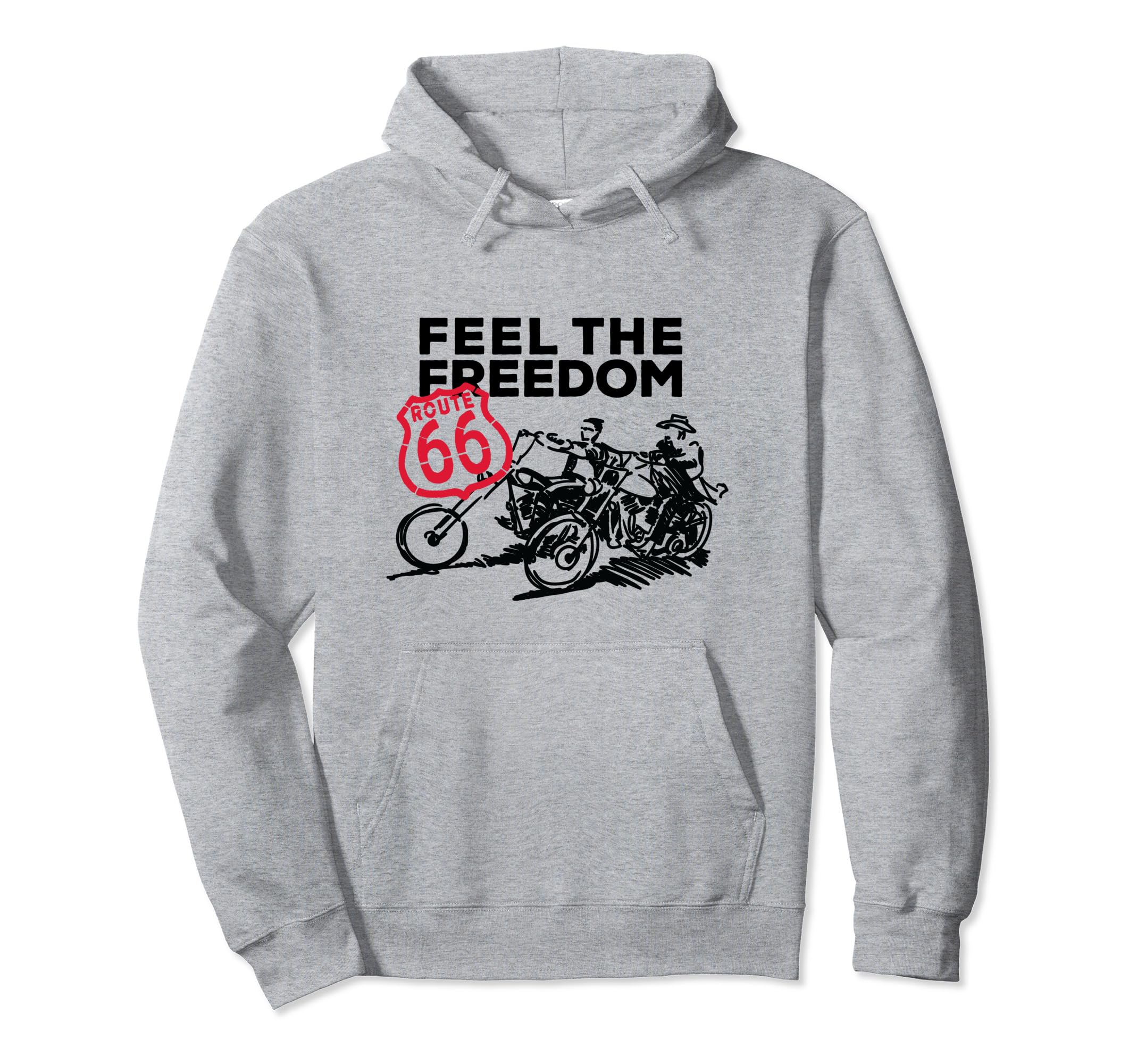 Route 66 Feel Freedom Hoodie - Aesthetic Graphic Unisex - T-Shirt, Sweatshirt, Hoodie