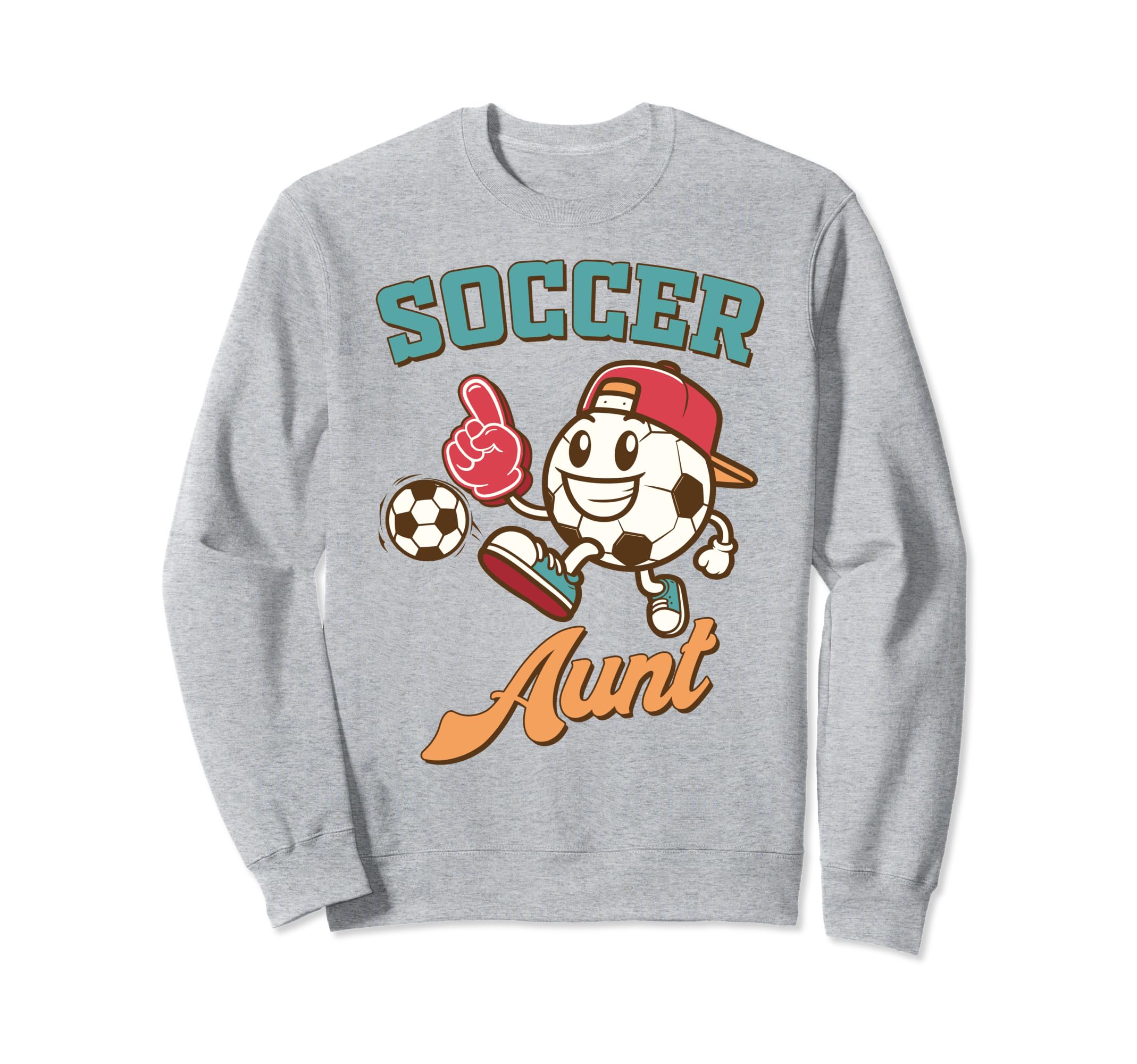 Soccer Auntie Aunt Game Day Family Sweatshirt - Unique Graphic Unisex - T-Shirt, Sweatshirt, Hoodie